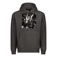 Smoke Summer Vibes Black White Cowhide Premium Hoodie - CowCowDesign