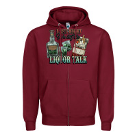 Burgundy Last night we let the liquor talk Cowboy Zipper Hoodie - HowdyJamesFarm