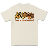 Bone Peace Love Dachshund Premium Tee - Jasminsmagicworld