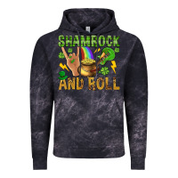 Cloud Black Shamrock and roll Vintage Hoodie - BundleAndBundleShop