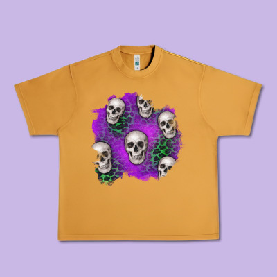 Halloween Patch 2 Urban Heavy Tee Designed By Bundleandbundleshop