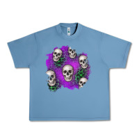 Pebble Blue halloween patch 2 Urban Heavy Tee - BundleAndBundleShop