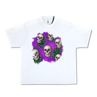 White halloween patch 2 Urban Heavy Tee - BundleAndBundleShop