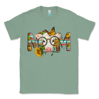 Sage Western Baby Calf Mom With Sunflower Mother's Day Classic Tee - LillyAllenDesigns