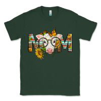 Sports Green Western Baby Calf Mom With Sunflower Mother's Day Classic Tee - LillyAllenDesigns
