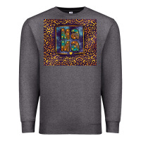 Charcoal Heather Leopard mama Premium Sweatshirt - FaDigitalArtStudio