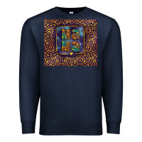 Navy Leopard mama Premium Sweatshirt - FaDigitalArtStudio