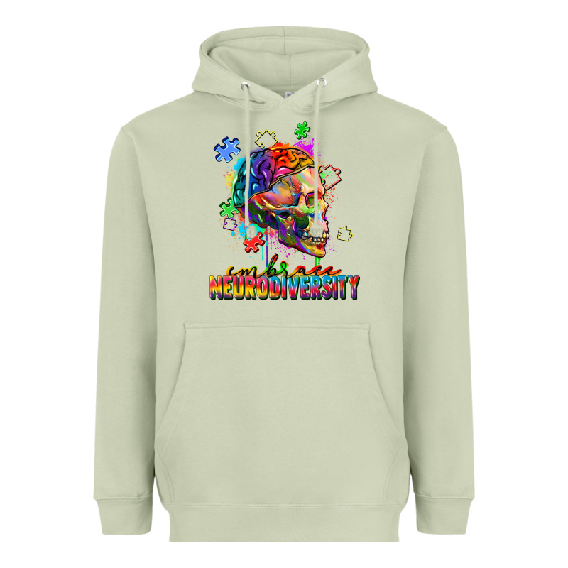 Embrace Neurodiversity Heavyweight Hoodie by FaDigitalArtStudio | Teevron