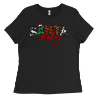 Black Santa baby Ladies Tee - BarkalooDesign