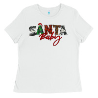 White Santa baby Ladies Tee - BarkalooDesign