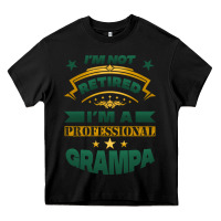 Black i'm not retired i'm a professional grampa Heavy Core Tee - Jasminsmagicworld