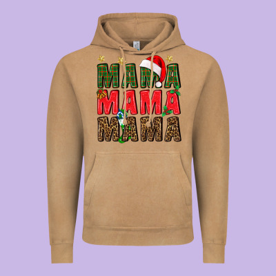 Christmas Mama Vintage Hoodie Designed By Bundleandbundleshop