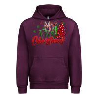 Mauve Wine my first Christmas Urban Hoodie - CowhideDigitalArt