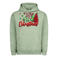 Pigment Oil Green my first Christmas Urban Hoodie - CowhideDigitalArt