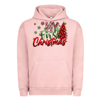 Pigment Salmon my first Christmas Urban Hoodie - CowhideDigitalArt