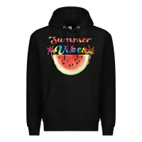 Black summer vibes Premium Hoodie - JahusDesignShop