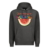 Charcoal Heather summer vibes Premium Hoodie - JahusDesignShop