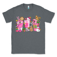 Charcoal Heather Pink Christmas Coffee Cups Bbs Classic Tee - BundleAndBundleShop