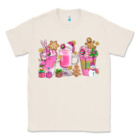 Natural Pink Christmas Coffee Cups Bbs Classic Tee - BundleAndBundleShop