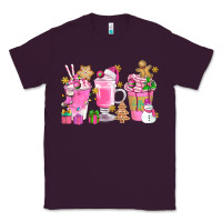 Plum Pink Christmas Coffee Cups Bbs Classic Tee - BundleAndBundleShop