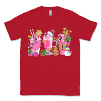 Red Pink Christmas Coffee Cups Bbs Classic Tee - BundleAndBundleShop