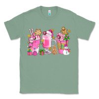 Sage Pink Christmas Coffee Cups Bbs Classic Tee - BundleAndBundleShop