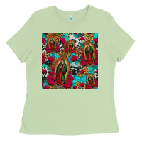 Matcha lady of guadalupe western seamless Ladies Tee - Jasminsmagicworld