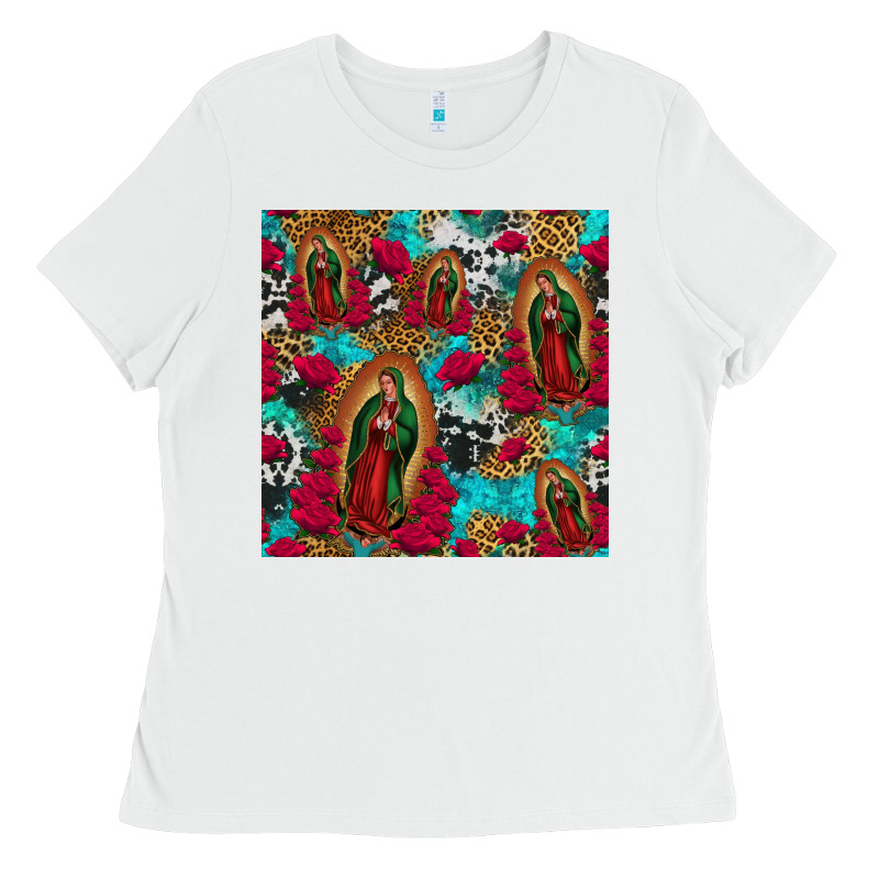 Lady Of Guadalupe Western Seamless Ladies Tee by Jasminsmagicworld | Teevron