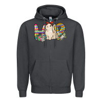 Smoke Hop rabbit Easter Day Zipper Hoodie - HowdyJamesFarm