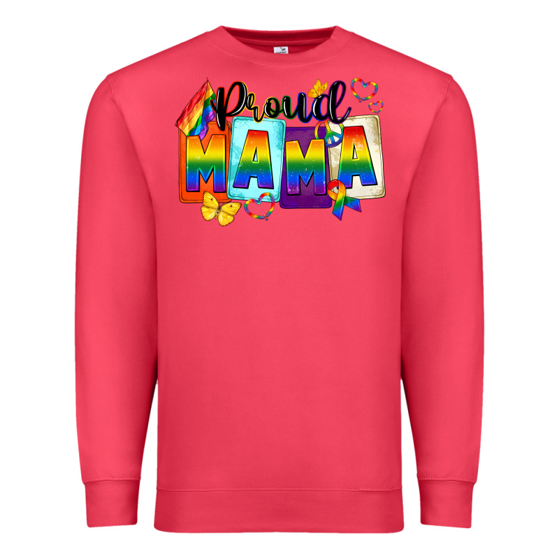 Proud Mama Mother's Day Premium Sweatshirt by FaDigitalArtStudio | Teevron