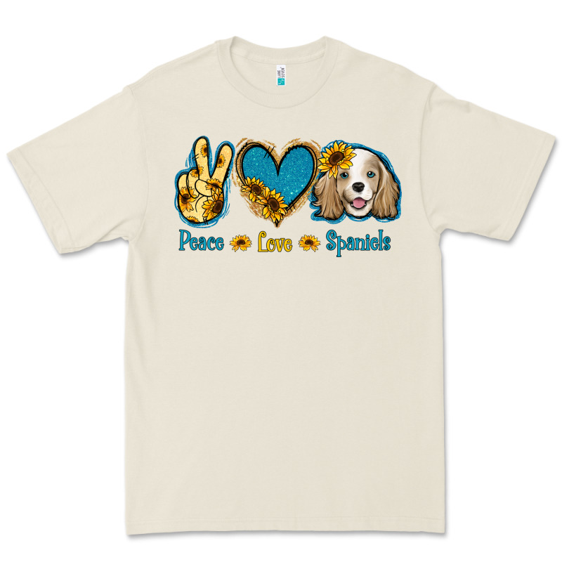 Peace Love Cocker Spaniel Premium Tee by Jasminsmagicworld | Teevron