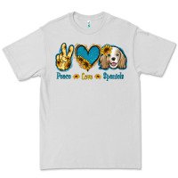 Dove Grey Peace Love Cocker Spaniel Premium Tee - Jasminsmagicworld