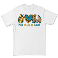 White Peace Love Cocker Spaniel Premium Tee - Jasminsmagicworld