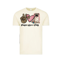 Vintage Arctic peace love pug Vintage Tee - JahusDesignShop