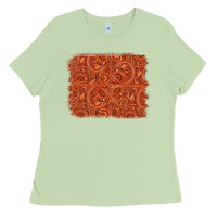 Matcha serape turquoise  leather background Ladies Tee - Jasminsmagicworld
