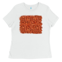 White serape turquoise  leather background Ladies Tee - Jasminsmagicworld