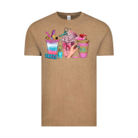 Vintage Coffee Nail Coffee Cups With Rings Bbs Vintage Tee - BundleAndBundleShop