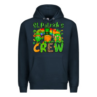 Navy St. Patrick's Day crew Premium Hoodie - OliviaCreatesArt