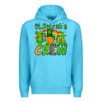 Ocean Blue St. Patrick's Day crew Premium Hoodie - OliviaCreatesArt