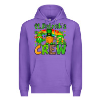 Purple St. Patrick's Day crew Premium Hoodie - OliviaCreatesArt