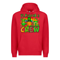 Red St. Patrick's Day crew Premium Hoodie - OliviaCreatesArt