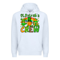 White St. Patrick's Day crew Premium Hoodie - OliviaCreatesArt