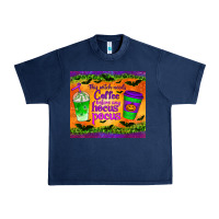Navy this witch needs coffee before any hocus pocus tumbler Urban Heavy Tee - BundleAndBundleShop
