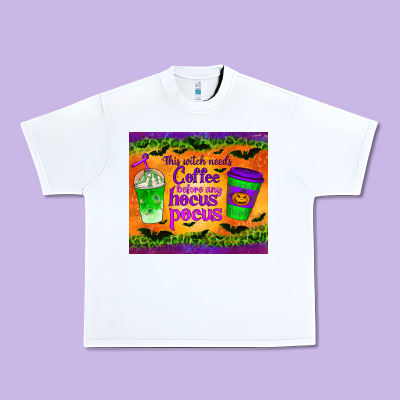 This Witch Needs Coffee Before Any Hocus Pocus Tumbler Urban Heavy Tee Designed By Bundleandbundleshop