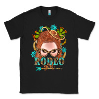 Black Western Rodeo Girl Braid Red Hair Classic Tee - BundleAndBundleShop