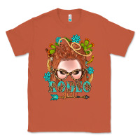 Copper Western Rodeo Girl Braid Red Hair Classic Tee - BundleAndBundleShop