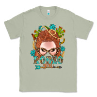 Matcha Western Rodeo Girl Braid Red Hair Classic Tee - BundleAndBundleShop
