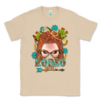 Mushroom Western Rodeo Girl Braid Red Hair Classic Tee - BundleAndBundleShop