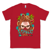 Red Western Rodeo Girl Braid Red Hair Classic Tee - BundleAndBundleShop