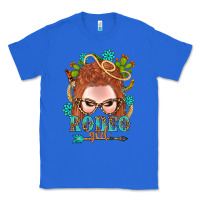True Royal Western Rodeo Girl Braid Red Hair Classic Tee - BundleAndBundleShop
